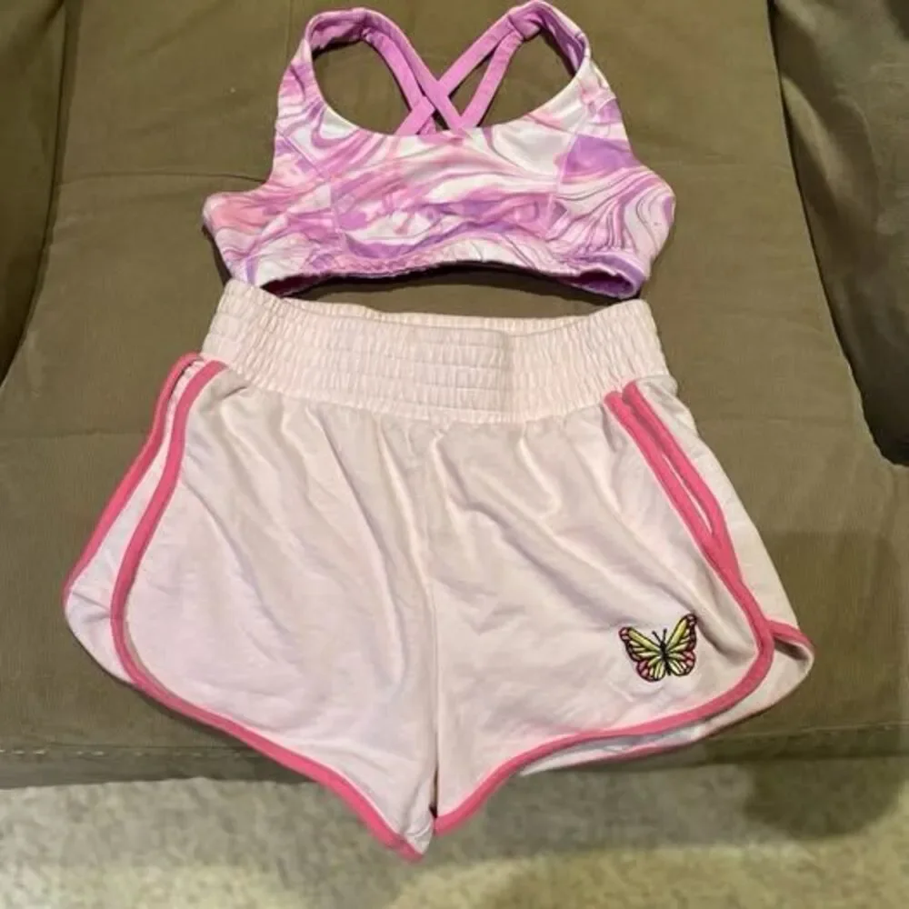 Lot of six swimsuits Justice  Wonder Nation & Almost Famous cover-up 10-12 years